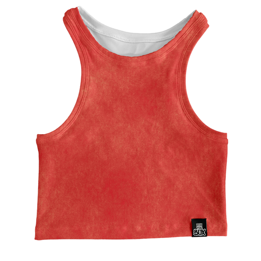 Salty Burnt Peach Box Tank