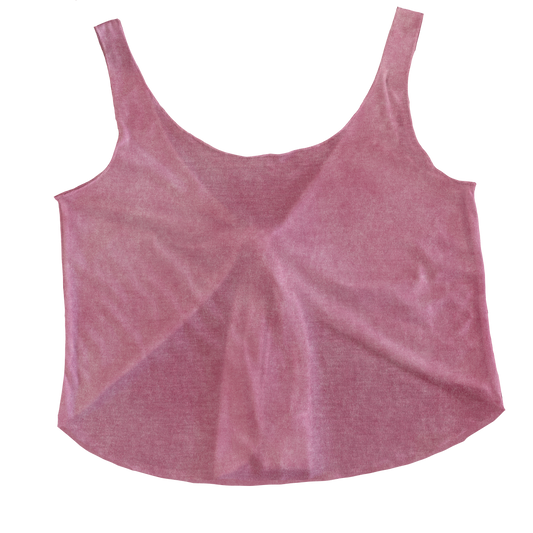 Salty Tea Rose Tieback Tank