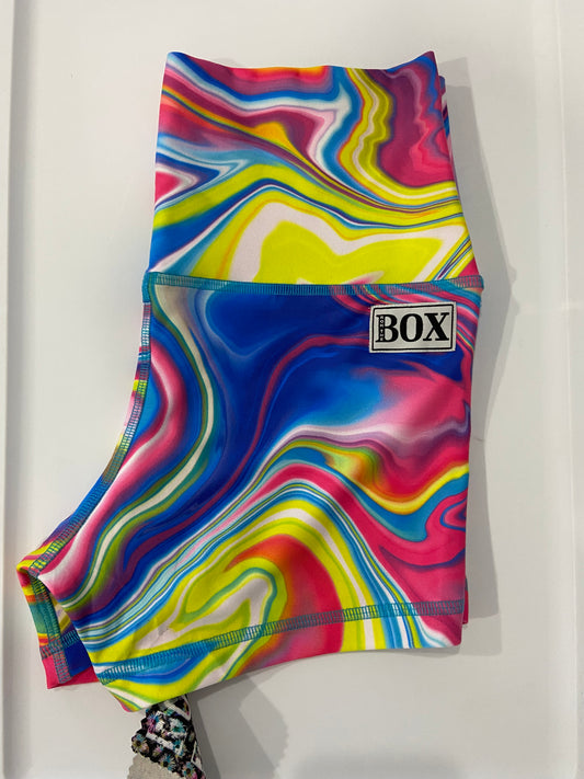 Slick Rainbow Tye Dye Medium 3.25” Highwaist