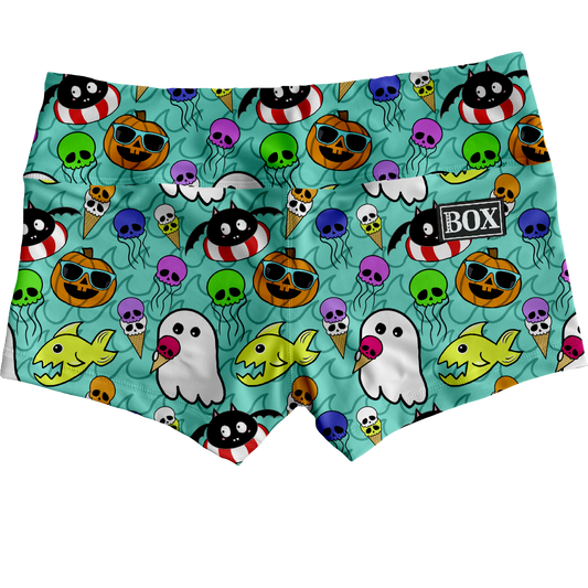 Spooky Beach Party Shorts WITH POCKETS