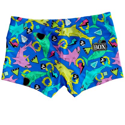 Rad Sharks (Blue) Shorts WITH POCKETS