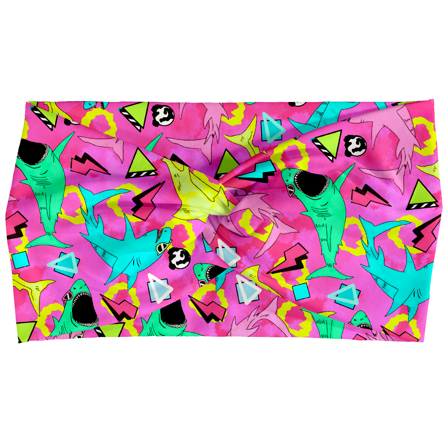 Rad Shark (Pink) Twist Headbands