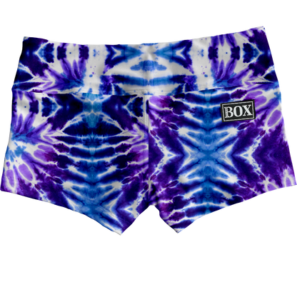 Purple Tiedye Shorts WITH POCKETS