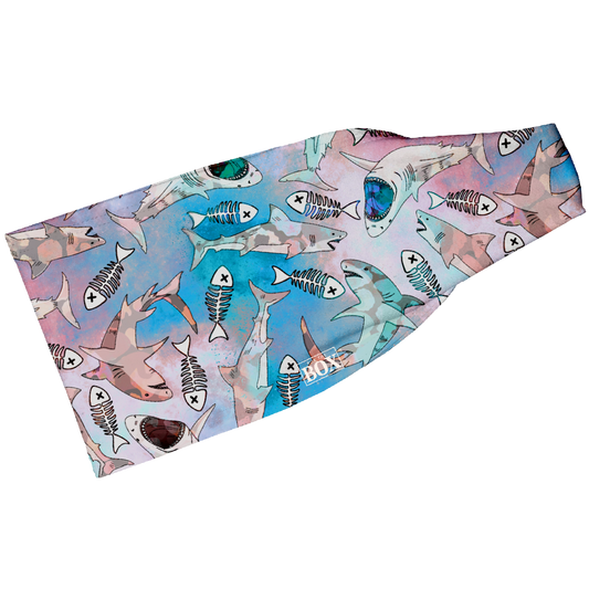 Pastel Shark Attack 4” HeadBand