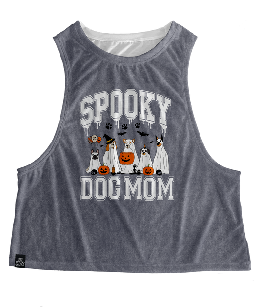 Spooky Dog Mom (Grey) Tops