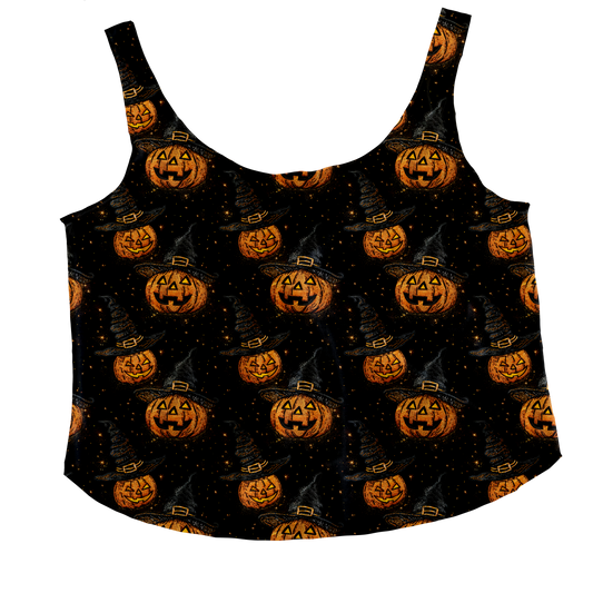 Pumpkin Witches Tieback Tank