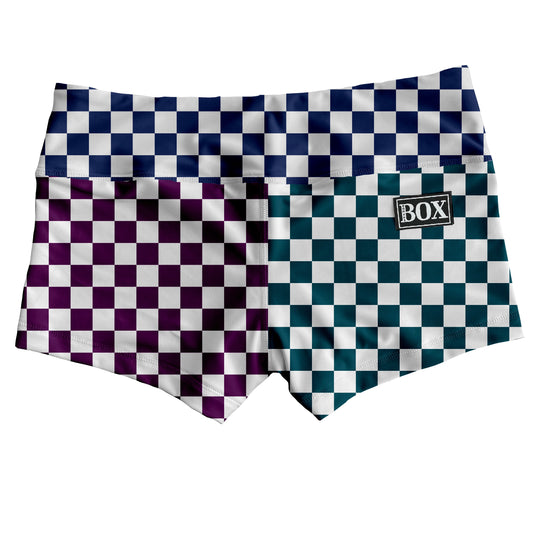 Plum Teal Navy Check