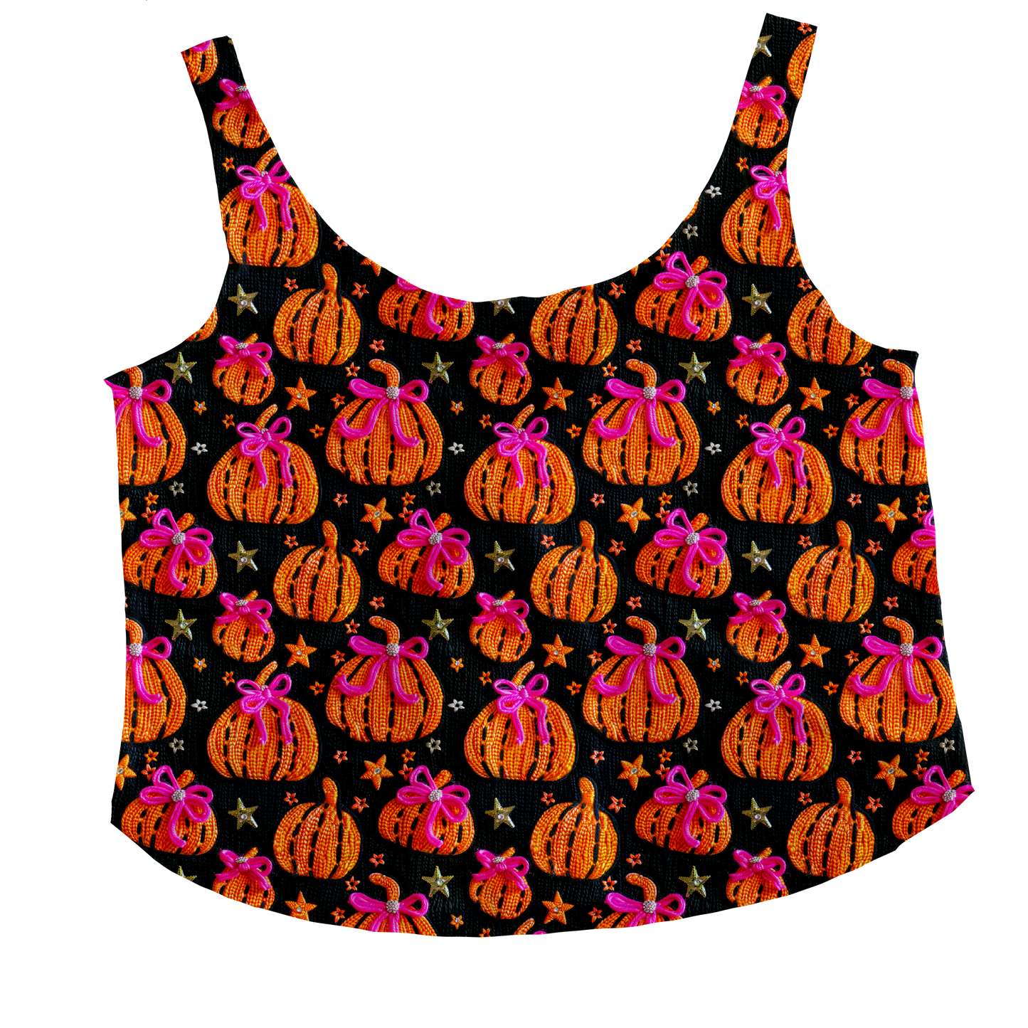 Pumpkin Twinkle Tieback Tank