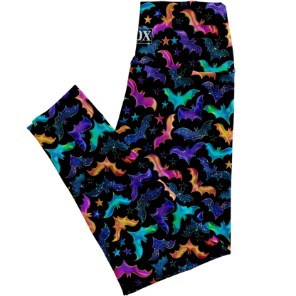 Iridescent Bats Regular Rise Leggings