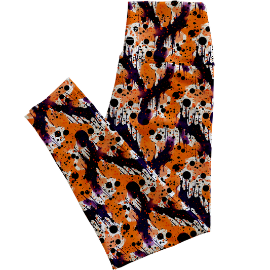 Fall Drips Lower Rise Leggings