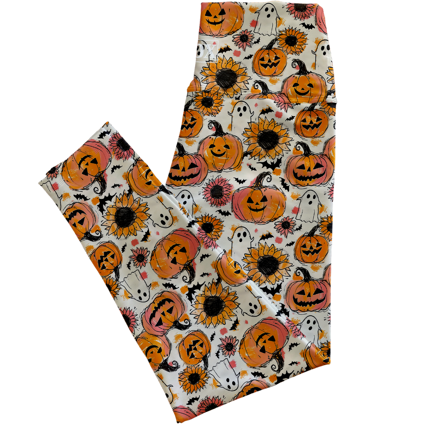 Sunflower Pumpkins Lower Rise Leggings