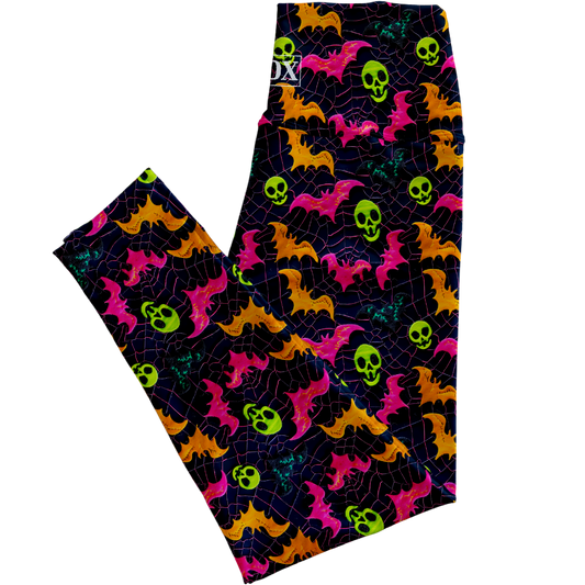 Bats and Bones Regular Rise Leggings