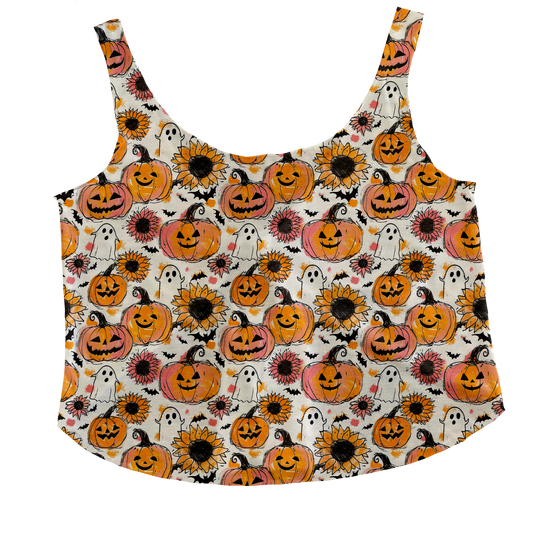 Sunflower Pumpkins Tieback Tank