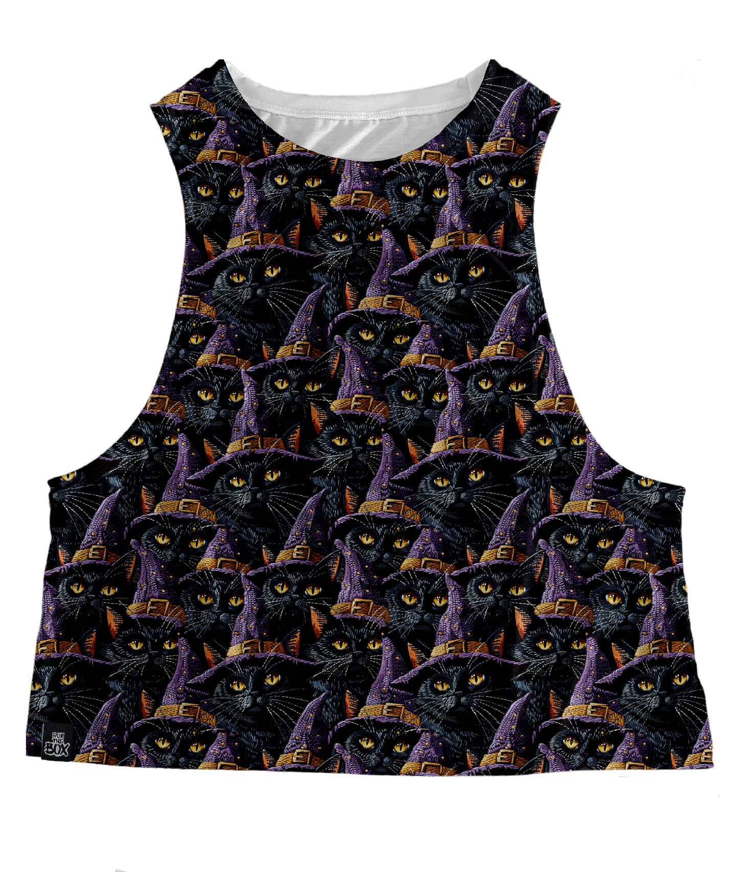 Black Cat Witch Hat Tops