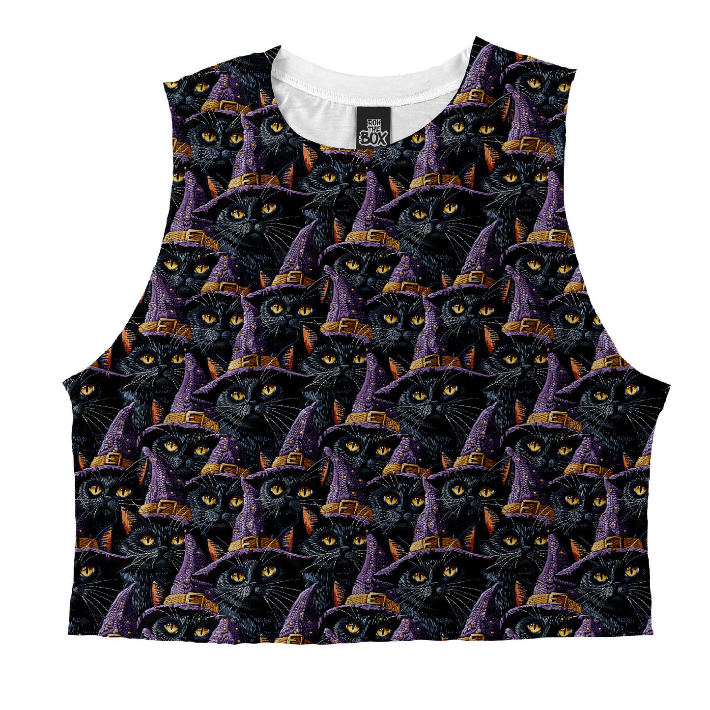 Black Cat Witch Hat Tops