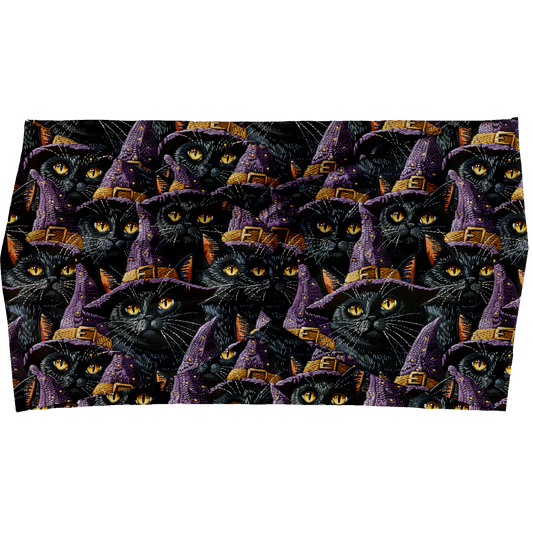 Black Cat Witch Hats Twist Headbands