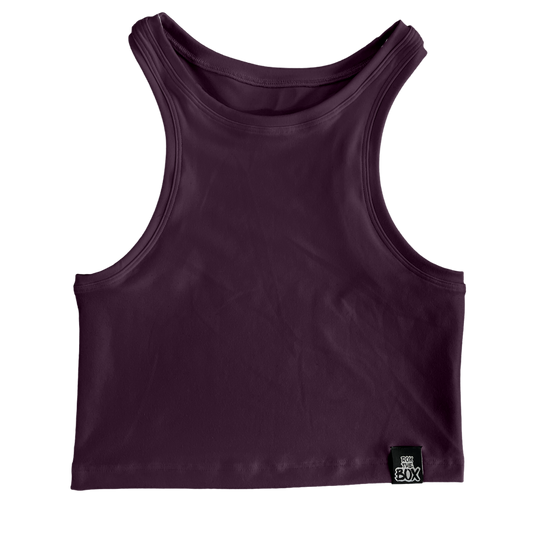 Deep Raisin Box Flex Tank