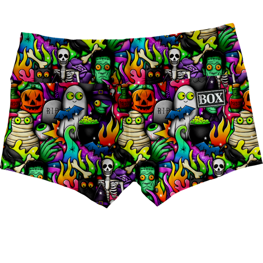 Spooky Party Shorts WITH POCKETS