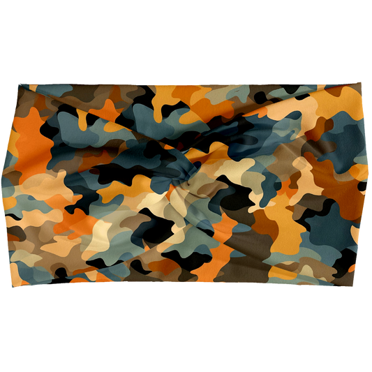 Fall Camo Twist Headbands