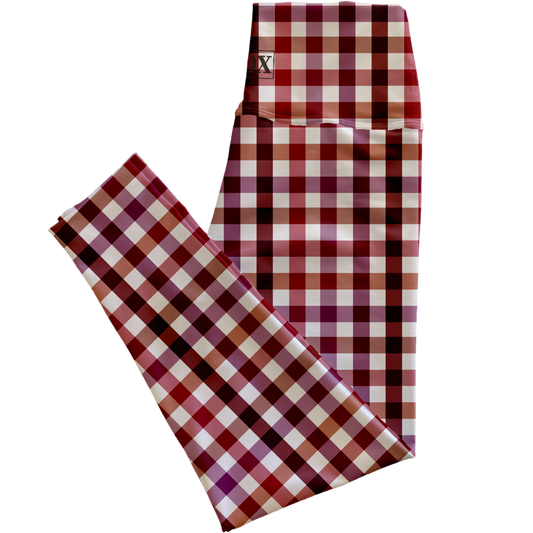 Plaid For Fall Regular Rise Leggings