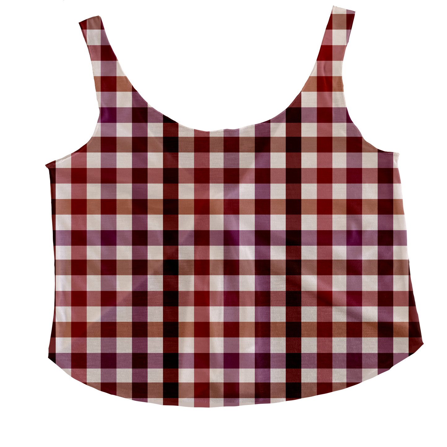 Plaid in the Fall Tieback Tank