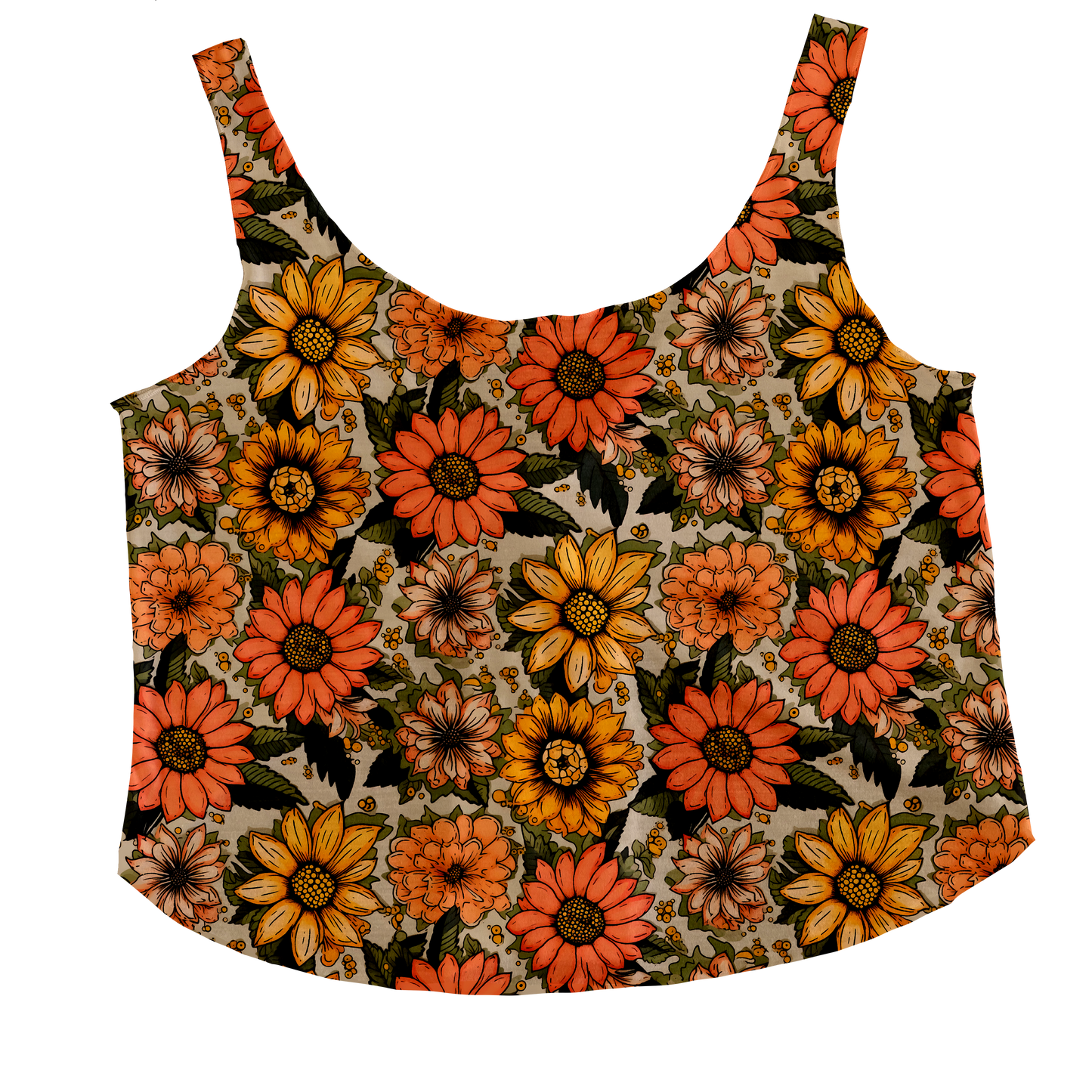 Autumn Pedals Tieback Tank