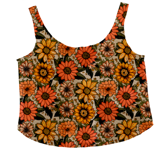 Autumn Pedals Tieback Tank