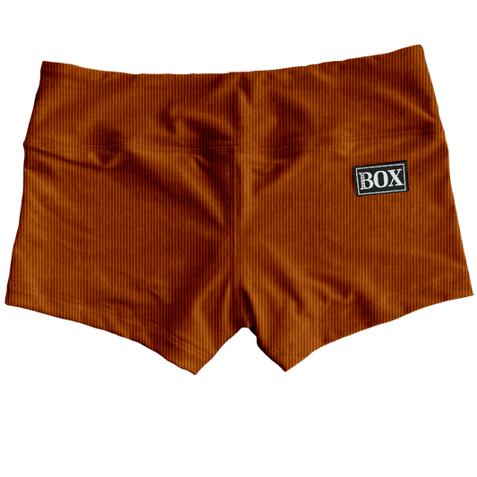 Burnt Pumpkin Corduroy Shorts WITH POCKETS