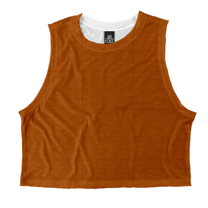 Burnt Pumpkin Corduroy Tops