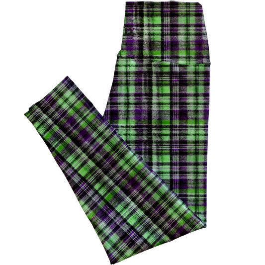 Beetle Plaid Regular Rise Leggings