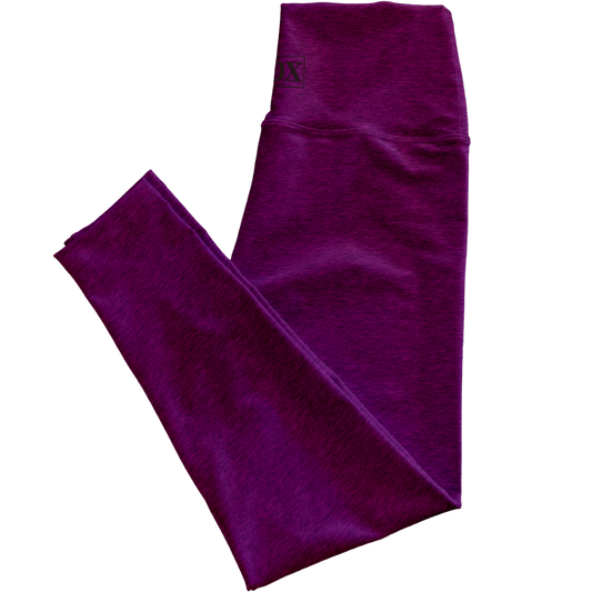 Currant Heather Regular Rise Leggings