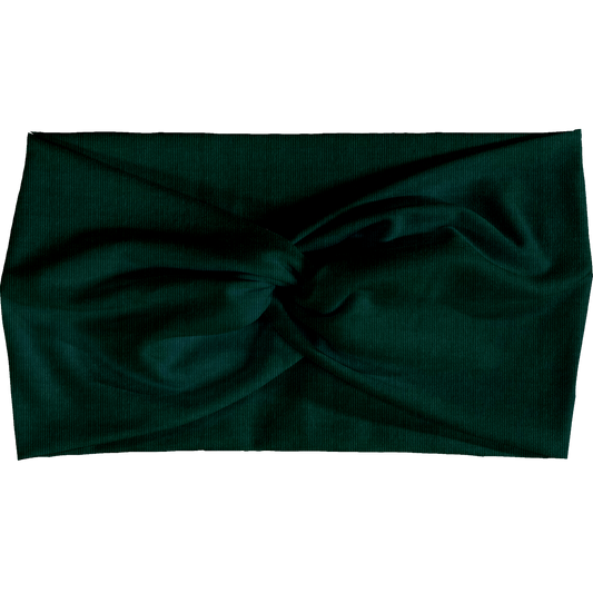 Emerald Forest Corduroy Twist Headbands