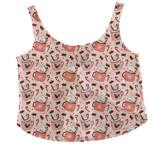 Peppermint Cocoa Tieback Tank