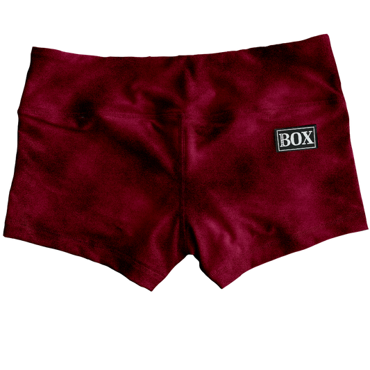 Ripe Cherry Velvetine Shorts WITH POCKETS