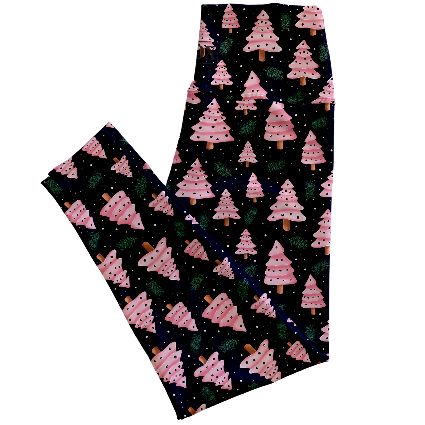 Pink Forest, Regular Rise Leggings