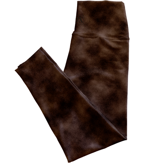 Chocolate Velvetine, Regular Rise Leggings