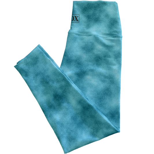 Ocean Breeze Velvetine, Lower Rise Leggings