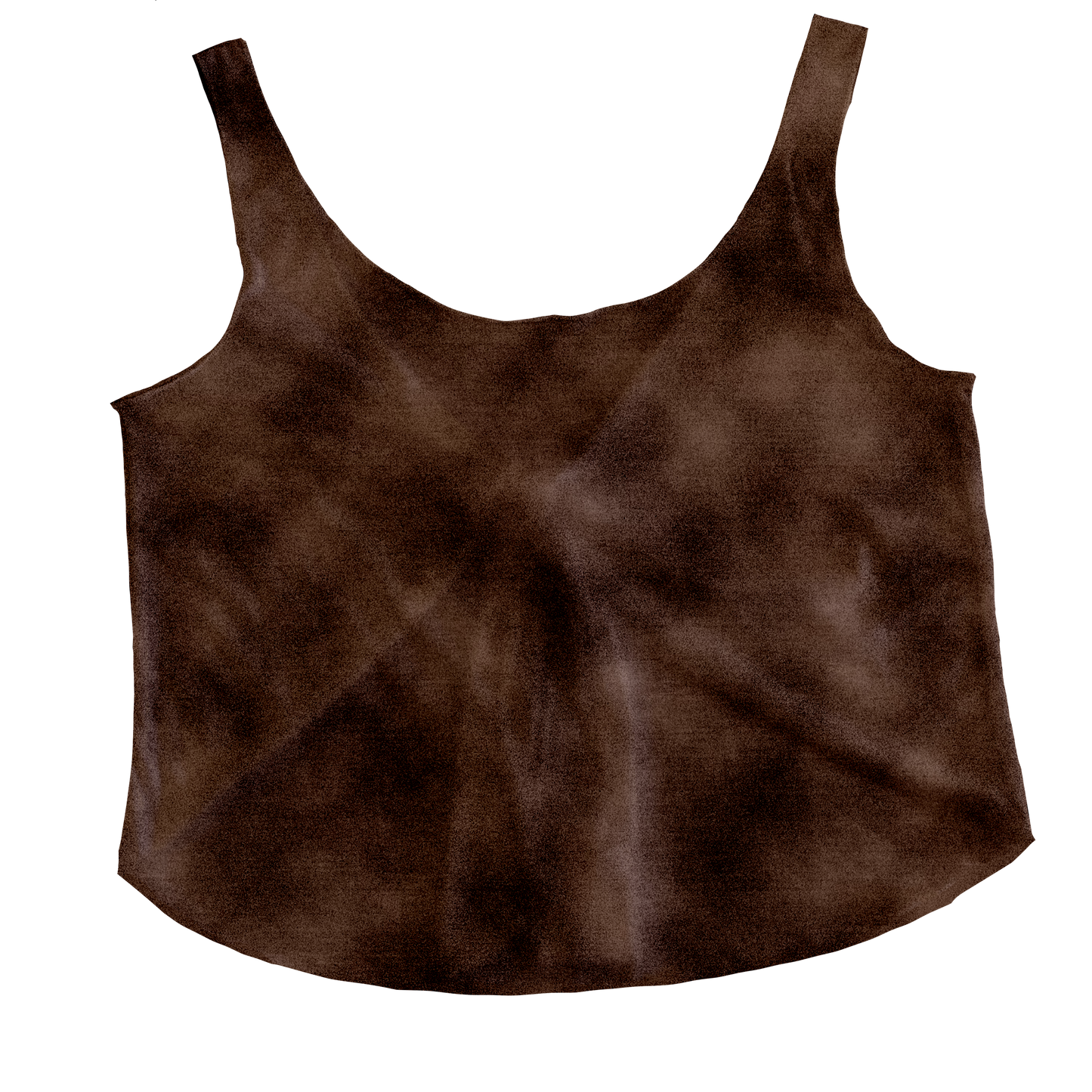 Chocolate Velvetine Tieback Tank