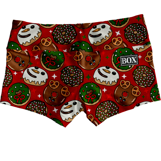 Jolly Donuts (red) Shorts WITH POCKETS