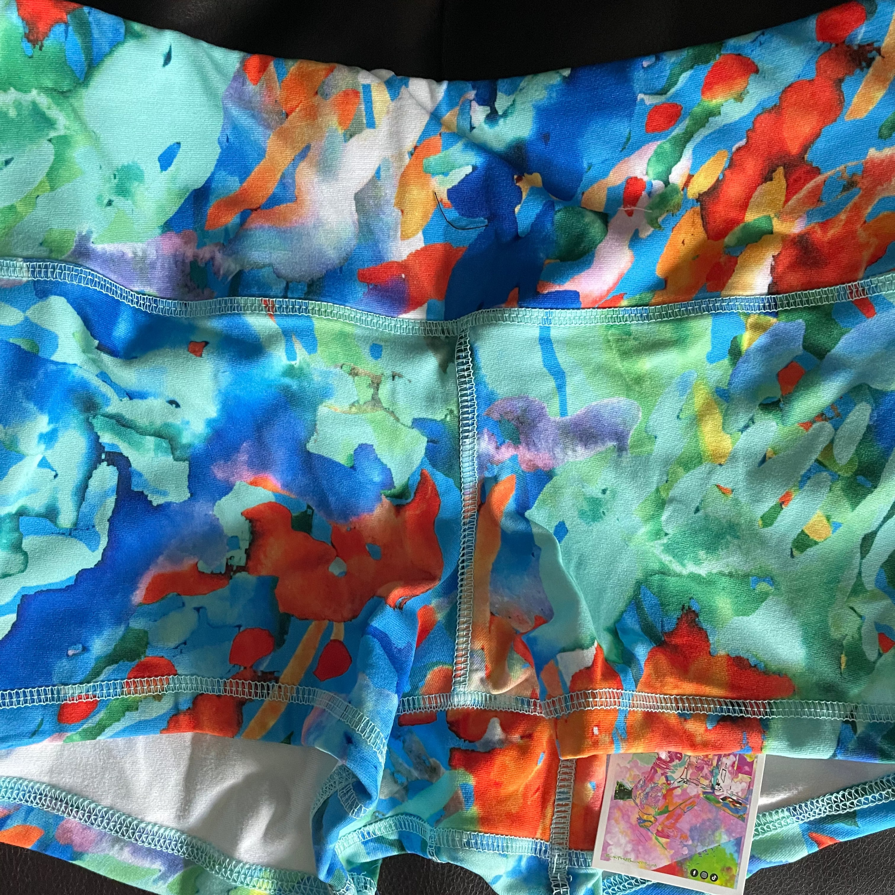 0123-  - Large 2.5" Inseam w/elastic in waist- OG Fabric