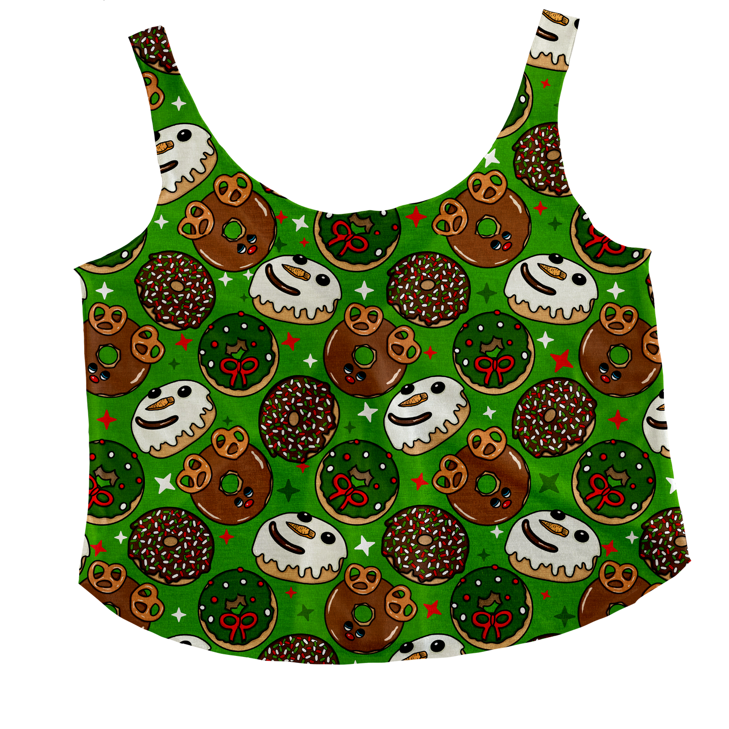 Jolly Donuts (green) Tieback Tank