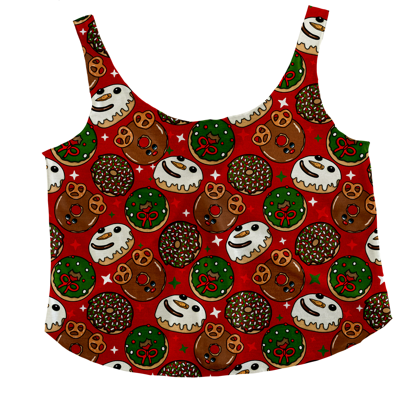 Jolly Donuts (red) Tieback Tank