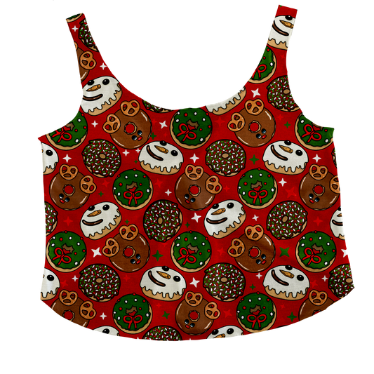 Jolly Donuts (red) Tieback Tank