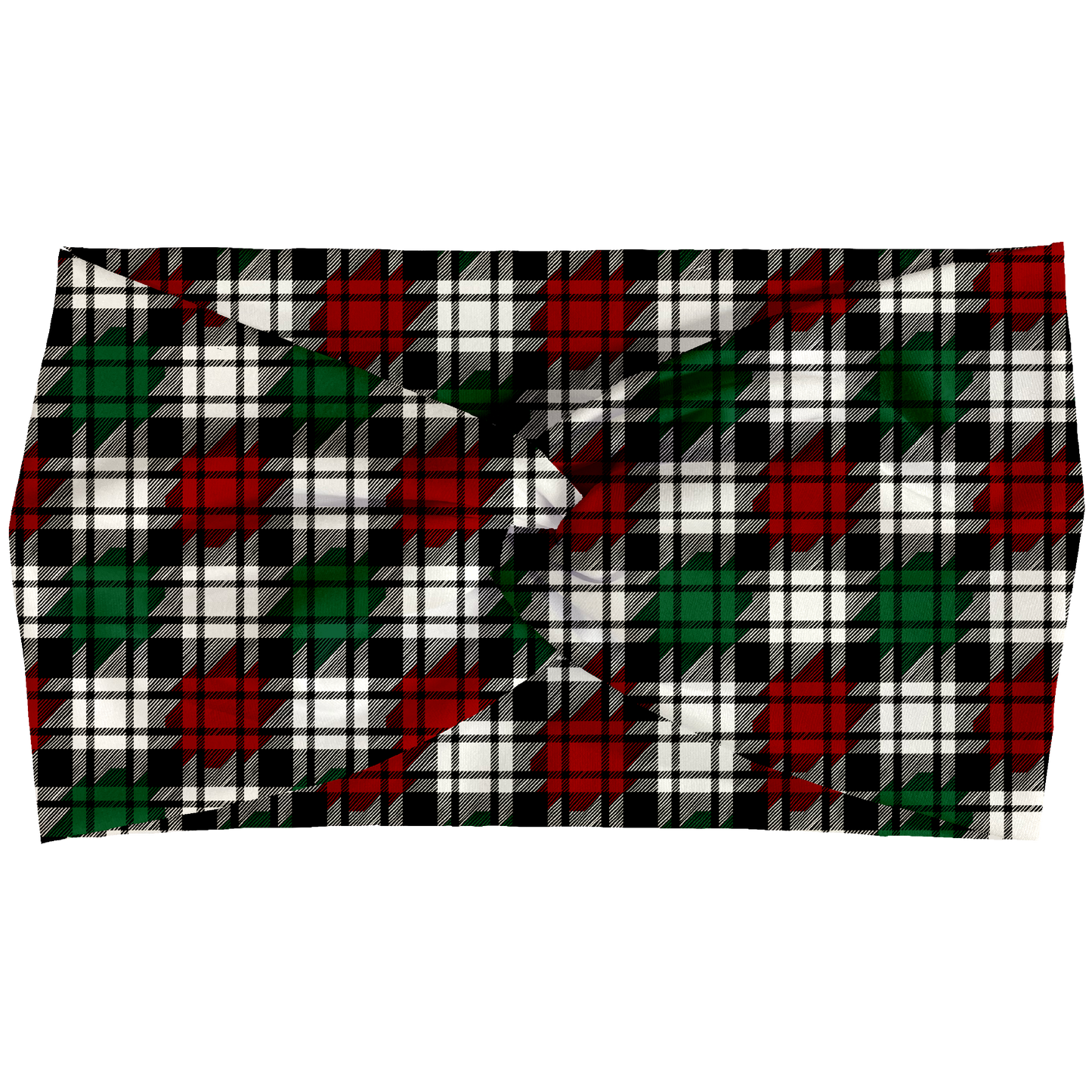 Merry Plaid Twist Headbands