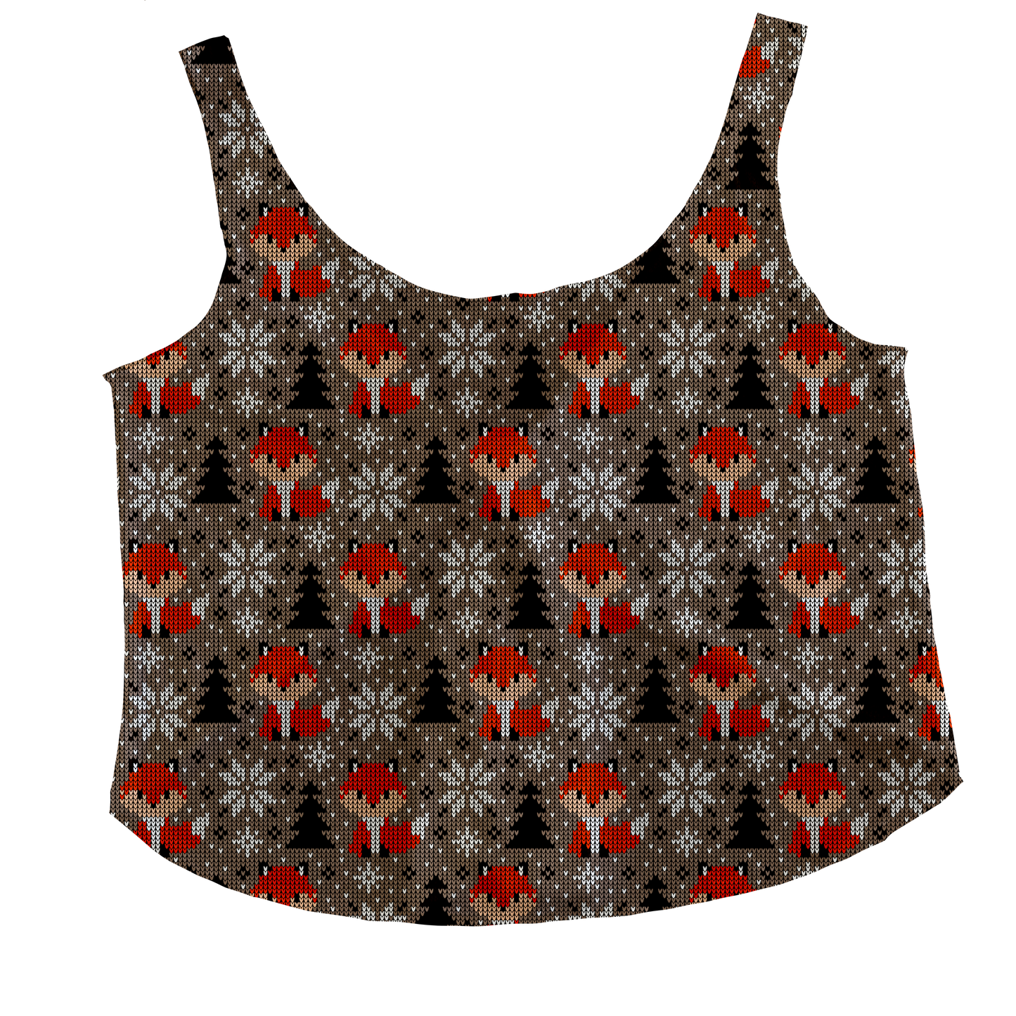 Knit Fox Tieback Tank