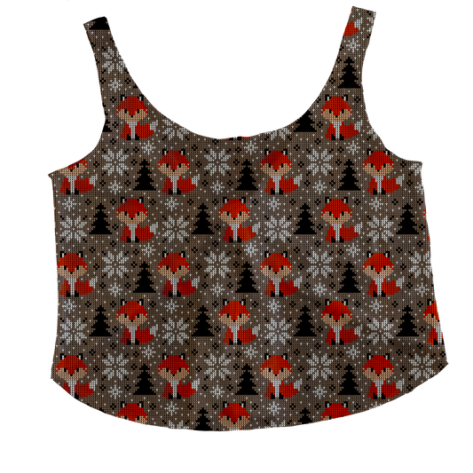 Knit Fox Tieback Tank