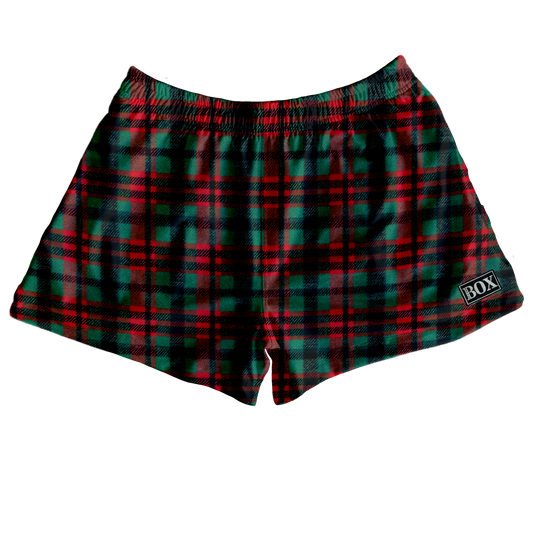 Santa Plaid Lounge Short