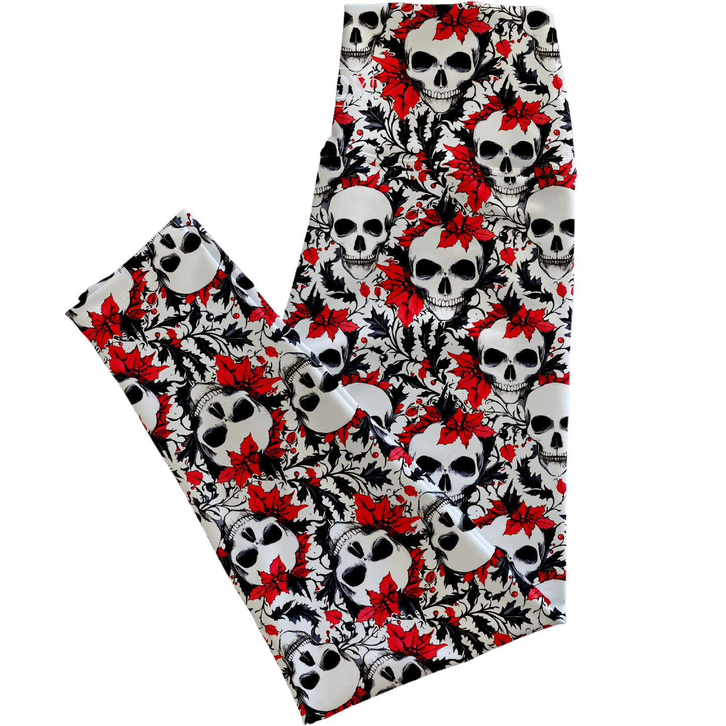 Holly Skulls Regular Rise Leggings