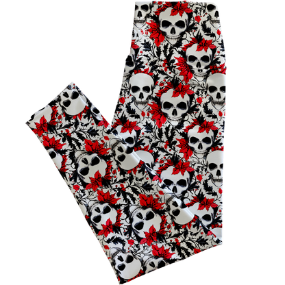 Holly Skulls Regular Rise Leggings