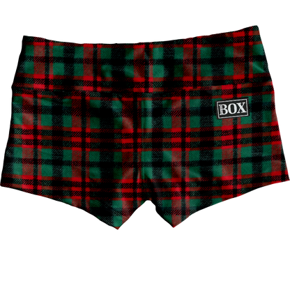 Santa Plaid Shorts WITH POCKETS